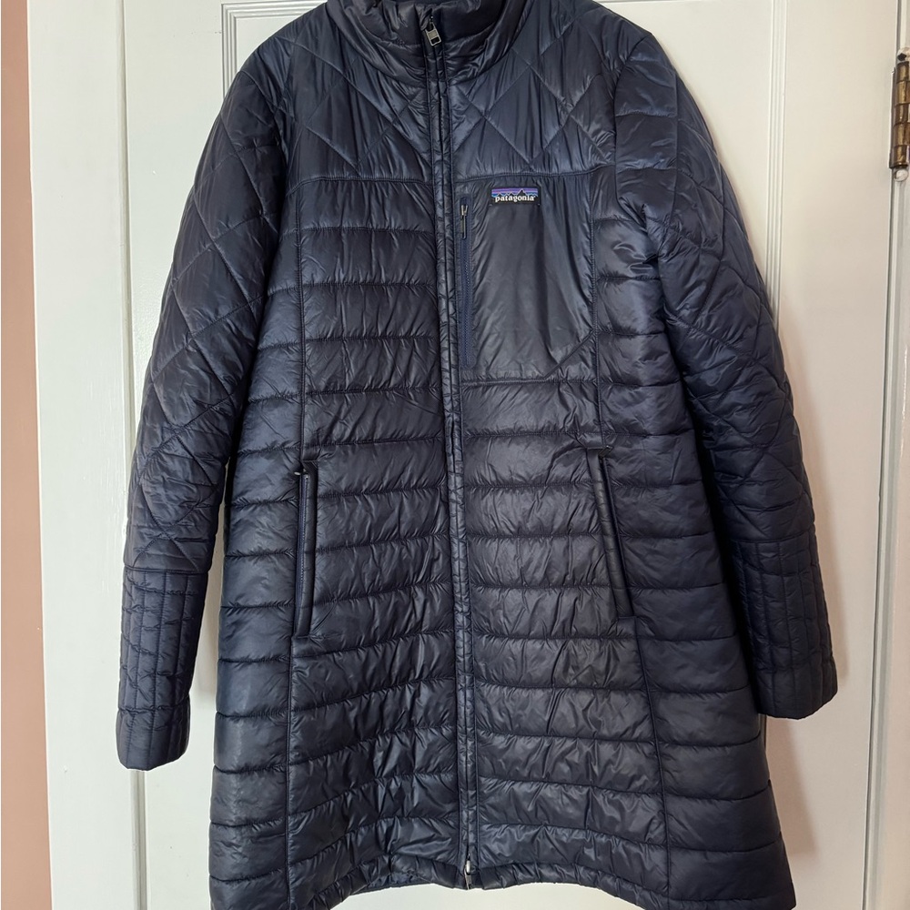 Patagonia 'Radalie' Water Repellent Parka - Navy Blue - Size L - Picture 3 of 6